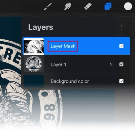 Procreate Layer Mask 的图像结果
