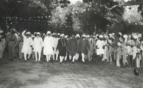 Jawaharlal Nehru with a group of Namdhari Sikhs at Ludhiana, Punjab ...