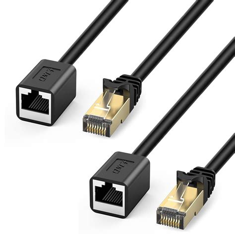 J&D Ethernet Extension Cable (2 Pack), Cat 6 Ethernet Extender Cable ...