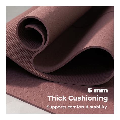 Lifelong 5mm TPE Yoga Mat – Non-Toxic, Sweat-Resistant & Portable with ...