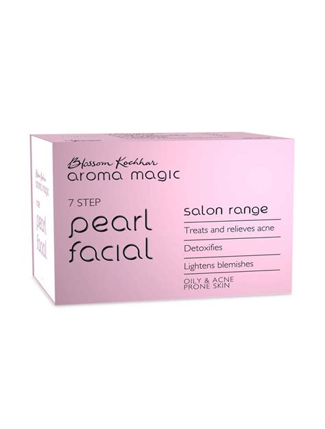 Aroma Magic 7 Step Pearl Facial Kit Salon Range (Oily & Acne Prone Skin ...