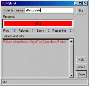PyUnit Tutorial 的图像结果