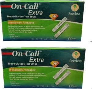 On Call Extra Individual 100Strips , Expiry 22 July 2023 100 Glucometer ...