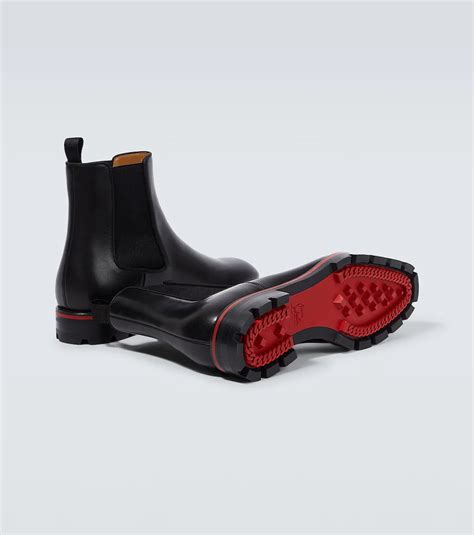 CHRISTIAN LOUBOUTIN || Louis Men's Spikes Orlato Flat in Black Calf Le ...