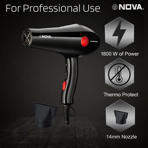 Nova Professional NHP 8210 Hair Dryer | Blow Dryer – Million Lights