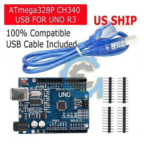 Buy NEW Arduino UNO R3 ATMEGA328P CH340G Microcontroller Board ...
