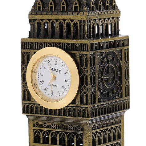 Vintage Metal Mini Building Handicrafts Big Ben Statue Ornament Home D ...