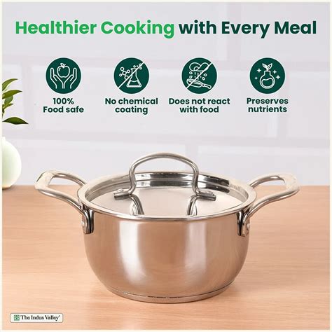 Buy Best Saucepot with Lid Online India @ Best prices – The Indus Valley