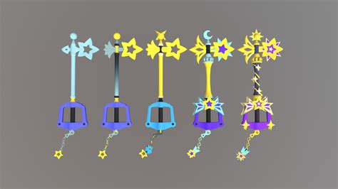 All versions of Starlight Keyblade - Download Free 3D model by Mercado ...