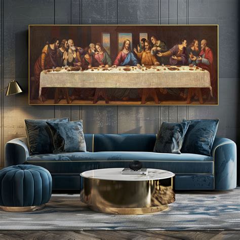 Last Supper Canvas Floater Frame – Living Words