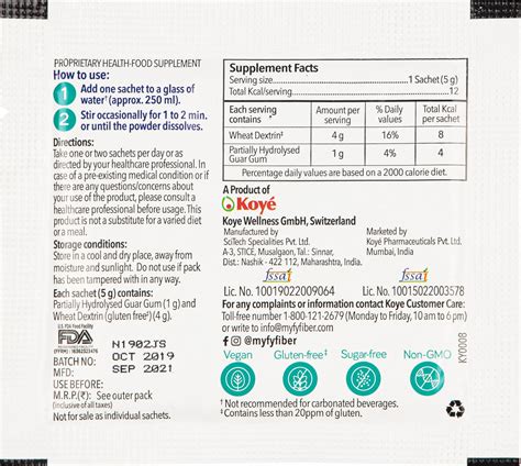 myfy | natural soluble fiber supplement | 7 Sachet Pack