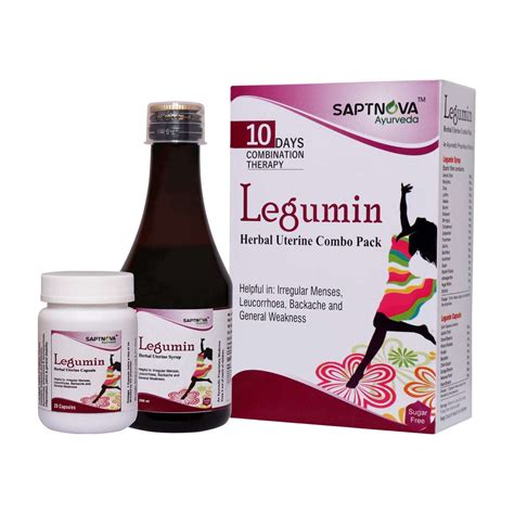 Legumin Herbal Uterine Combo - 200 ML + 20 Capsules – SAPTNOVA