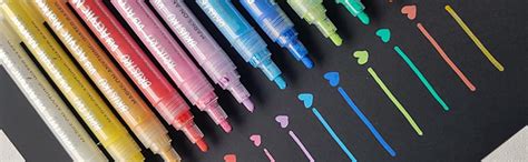 Brustro (DIY) Acrylic Marker Set of 12 Vibrant Colours, Tip Size - 2MM ...
