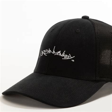 Urban Monkey Black Mist Trucker Cap – Super Suede Black Cap – Urban Monkey®