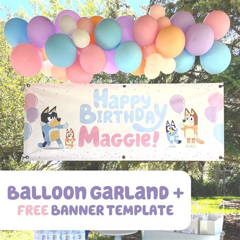 Bluey Birthday Decorations Printable