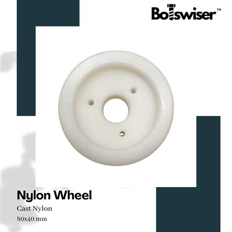 80mm Cast Nylon Heavy Duty Robot Wheel 80x40mm – Indian Hobby Center