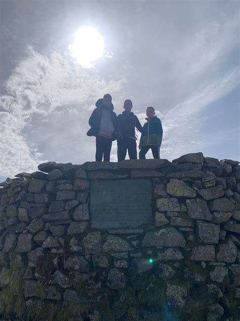 Scafell Pike (from Wasdale Head), Wasdale Head NT Campsite, Keswick, 7 ...