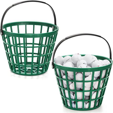 Amazon.com: Bekith 2 Pack Plastic Golf Ball Basket, Golfball Container ...