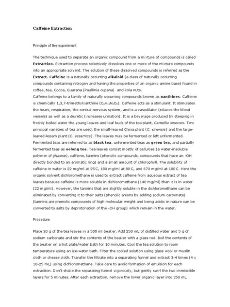 Image result for Clean Caffeine Extraction