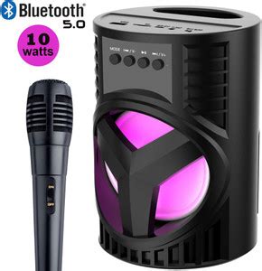 Buy KSD Super Bass Wireless Party Speaker with Karaoke mic,LED light ...