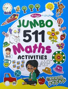 JUMBO 511 Math Activities Book for Kids | Fun Puzzles, Coloring Pages ...