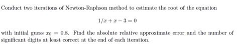 Image result for Newton-Raphson Method 2 Iterations