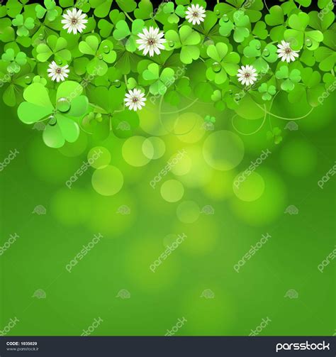 پس زمینه روز سنت پاتریک با شبدر 1035020