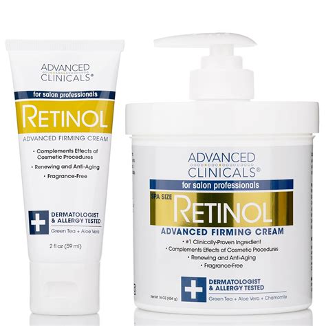 Amazon.com : Advanced Clinicals Retinol Body Lotion | Crepey Skin Treatment | Unscented Firming ...