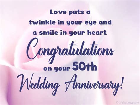 50th Wedding Anniversary Wishes and Messages - WishesMsg