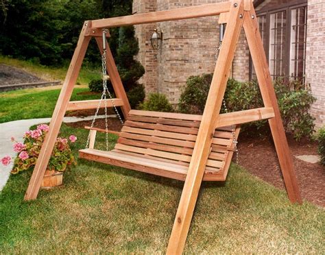 Super Strong Durable Free Standing Porch Swing — Randolph Indoor and ...