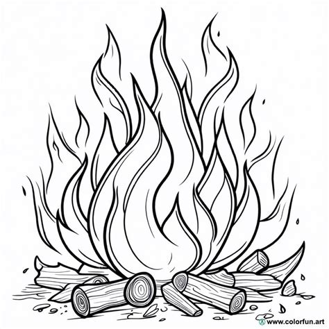 Printable Flames Coloring Pages [2025]