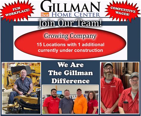 Employment | Gillman Home Centers