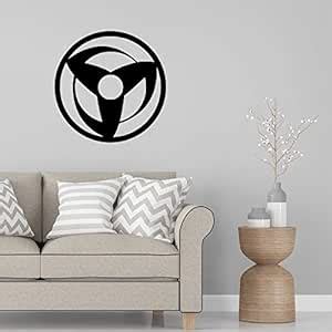 Buy GADGETS WRAP Black Color 29cm Naruto Mangekyou Sharingan Vinyl Wall ...
