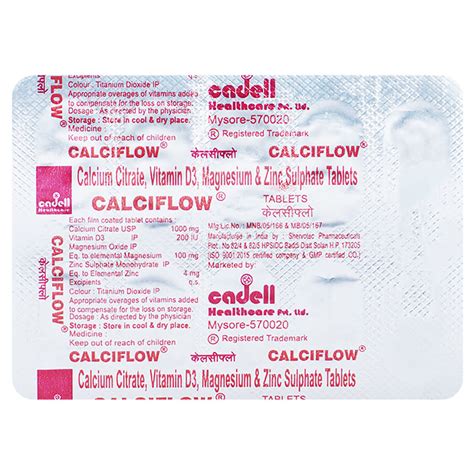 Buy Calciflow Tablet | 19 Minutes Delivery | Apollo Pharmacy