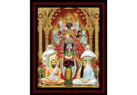 SAF paintings Kali MATA ji Framed Acrylic Glass Painting 14 inch x 11 ...