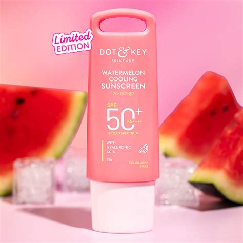 Watermelon Cooling Hyaluronic Acid Sunscreen SPF 50+ PA++++ – Dot & Key
