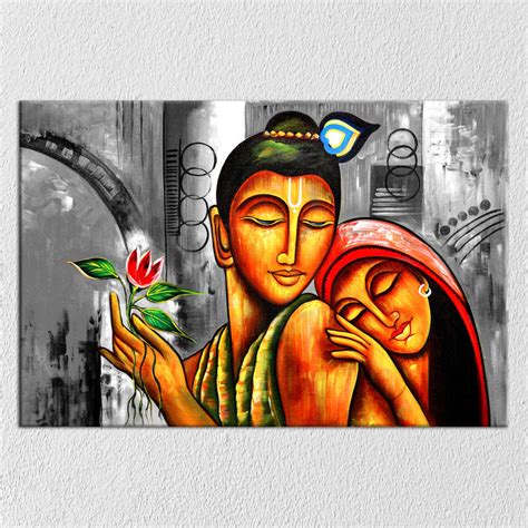 Modern Radha Krishna Art – Myindianthings