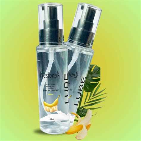 Nestona's Lube Gel | Banana Flavour | 100 ml (Pack of 2) (Banana ...