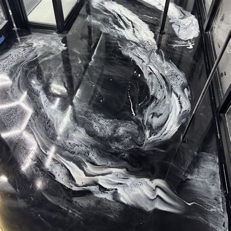 Black Metallic Epoxy Floor