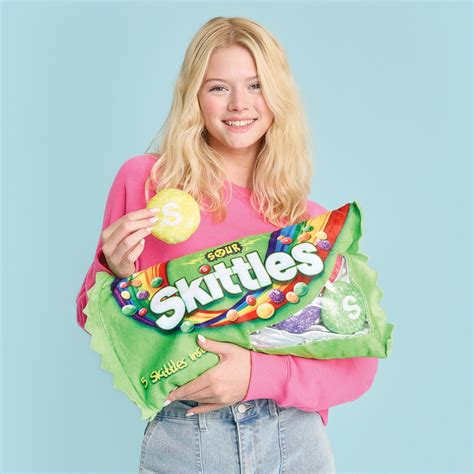 Sour Skittles Packaging Fleece Plush | Iscream