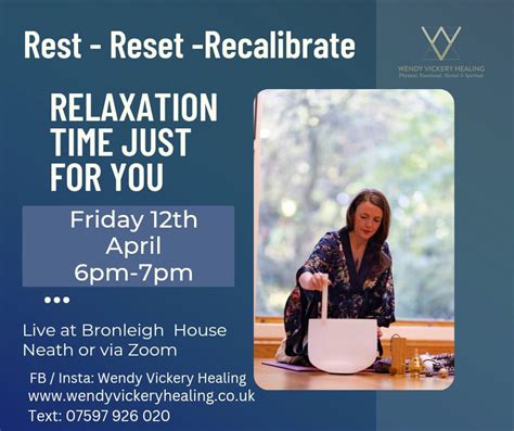 Rest - Reset - Recalibrate Healing Circle live or via zoom, Bronleigh ...