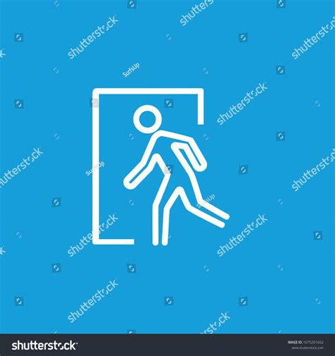 Image result for Escape Man Sign Icon