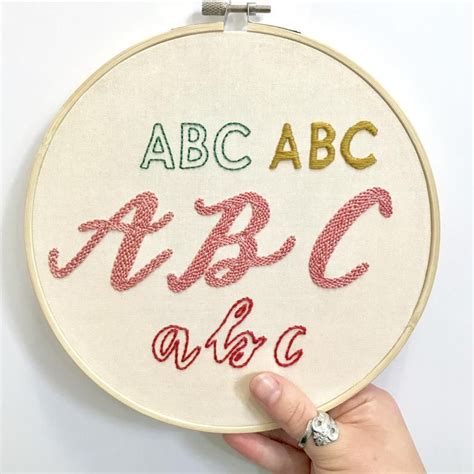 Printable Hand Embroidery Letters Patterns Free - Printable And ...