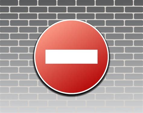 Vecteurs et illustrations de Panneau Interdiction Template en ...