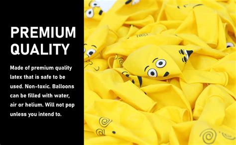 Party Propz Yellow Emoji Balloon - 25 Pcs, Balloons for Decoration ...