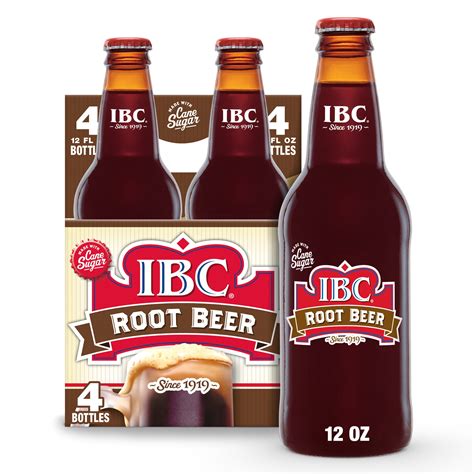 IBC Caffeine-Free Root Beer with Cane Sugar, American Classic Soda, 12 ...