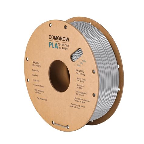 Comgrow Creality PLA 3D Printer Filament, Dimensional Accuracy +/- 0.02 ...