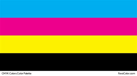 CMYK color palette » FavoColor.com