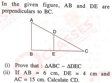 Image result for Class 10th Triangles Case Study Questions