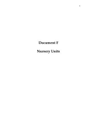 Fillable Online Document F Nursery Units - bPlantSAb Fax Email Print ...